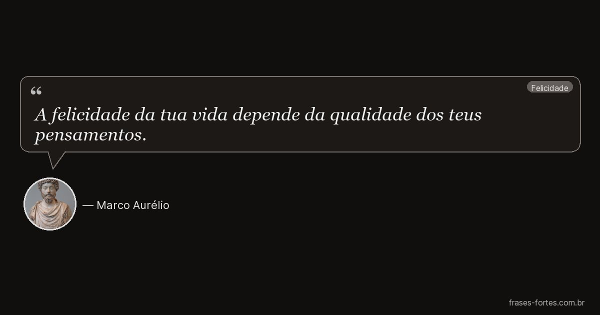 Frase de Marco Aurélio