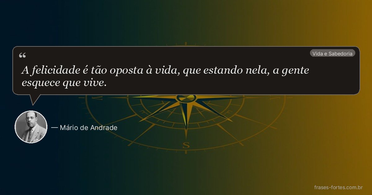 Frase de Mário de Andrade