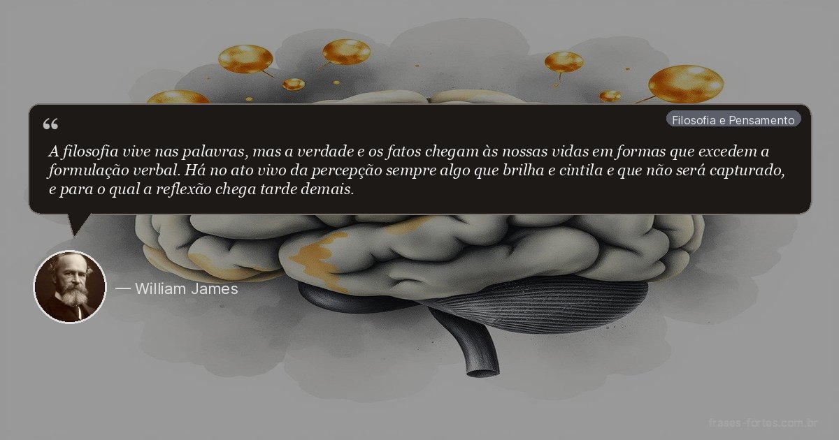 Frase de William James