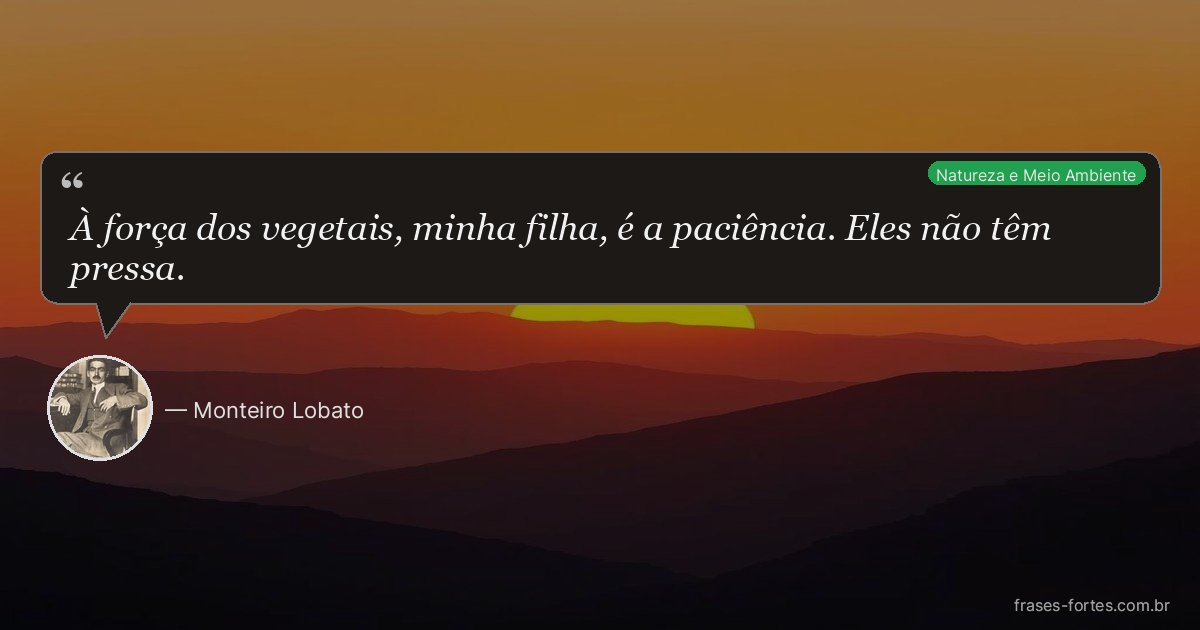 Frase de Monteiro Lobato