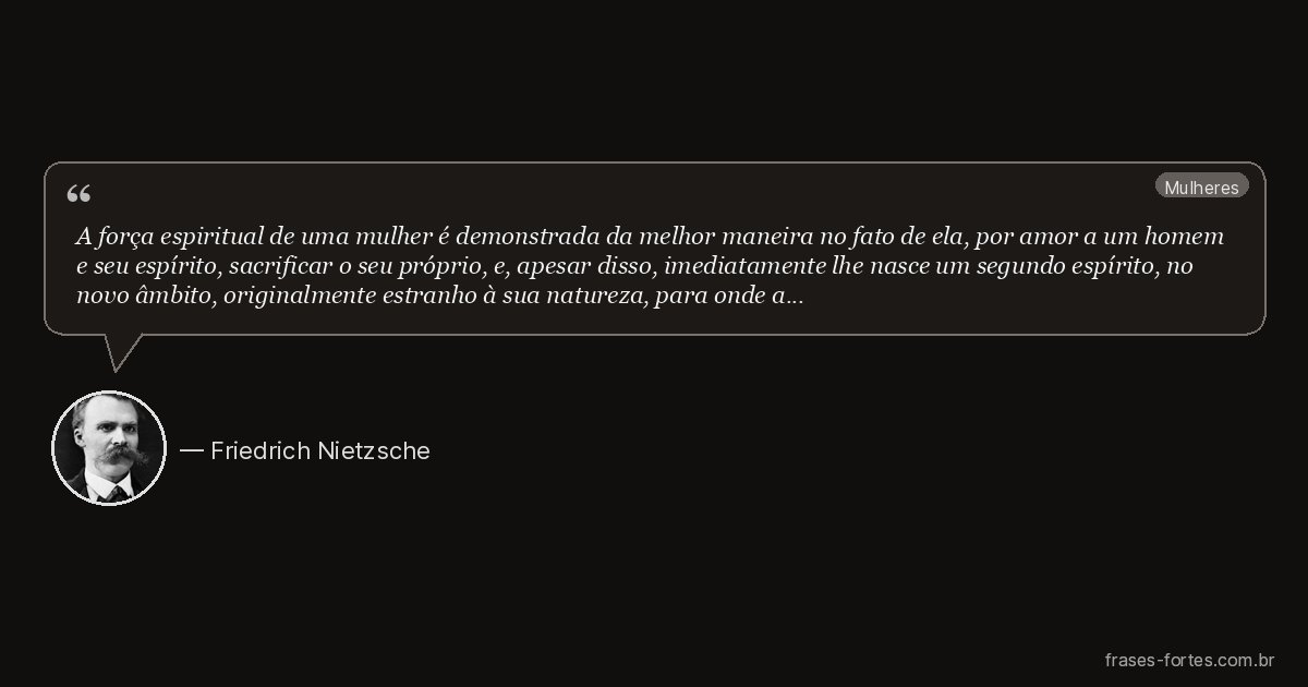 Frase de Friedrich Nietzsche