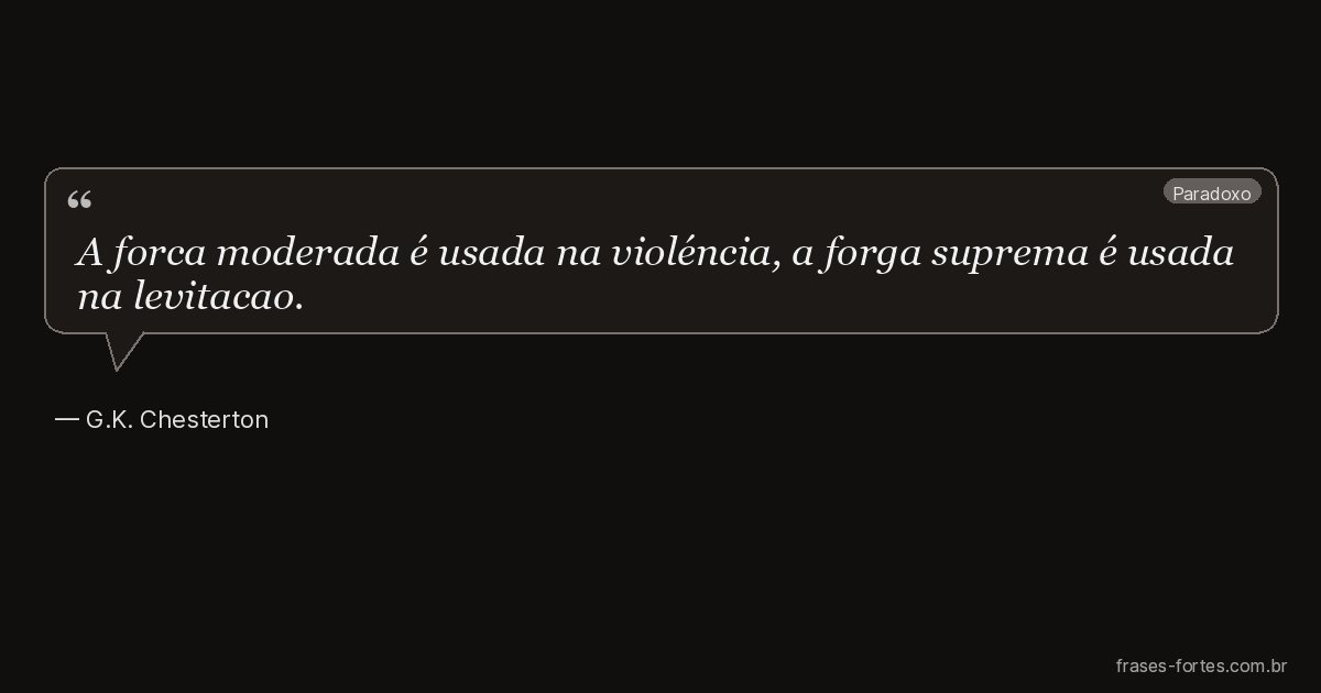 Frase de G.K. Chesterton