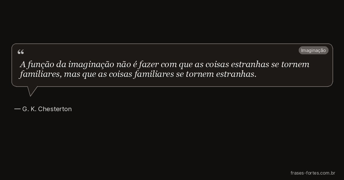 Frase de G. K. Chesterton