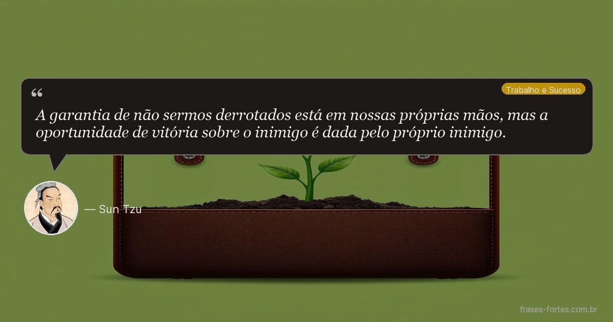 Frase de Sun Tzu