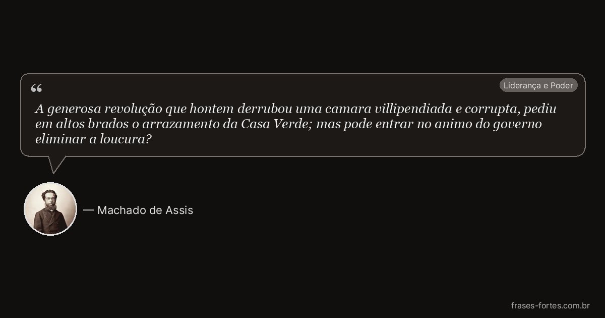 Frase de Machado de Assis