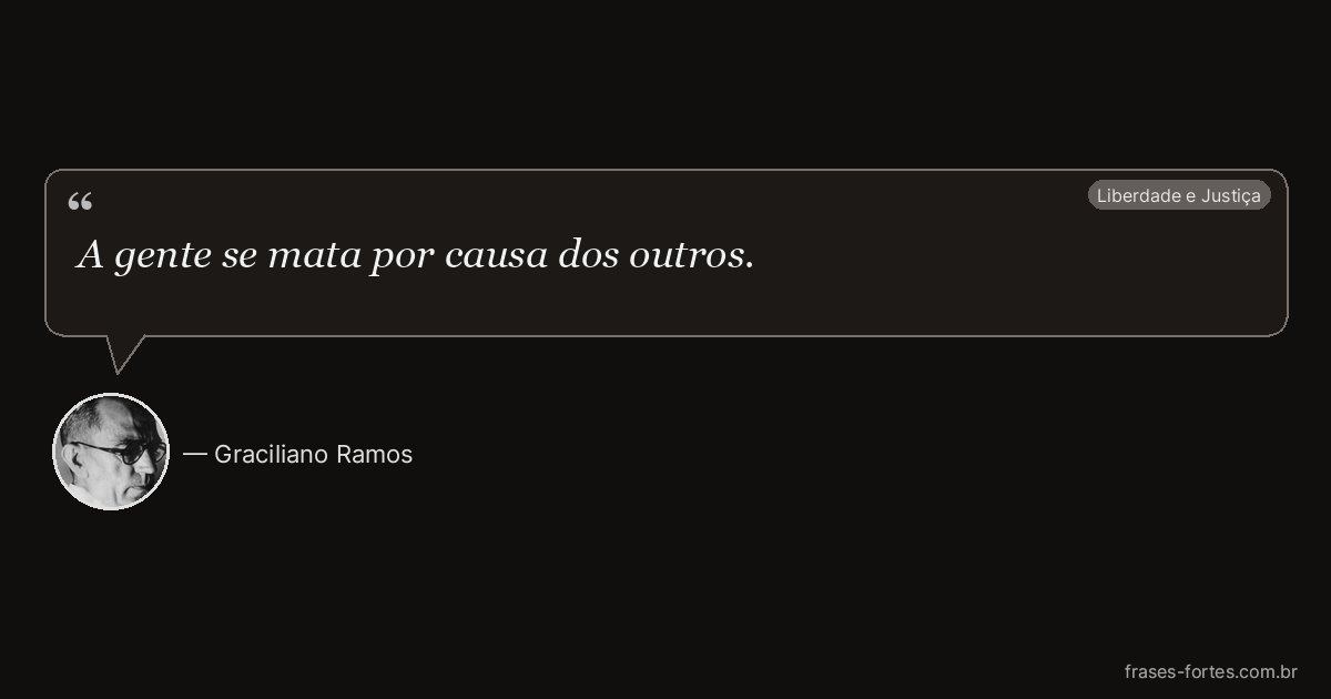 Frase de Graciliano Ramos
