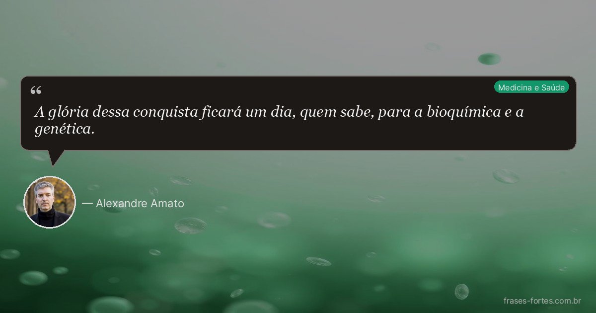 Frase de Alexandre Amato