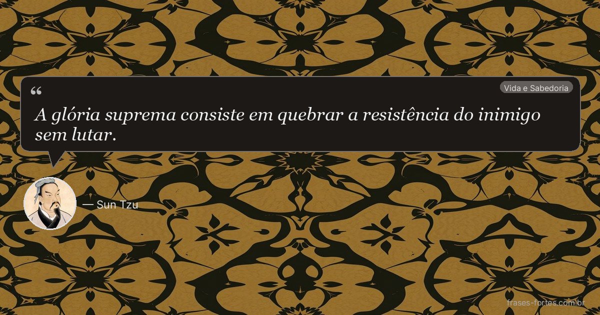 Frase de Sun Tzu