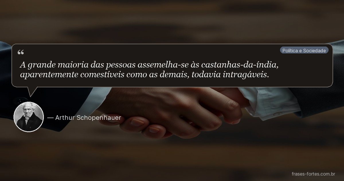 Frase de Arthur Schopenhauer
