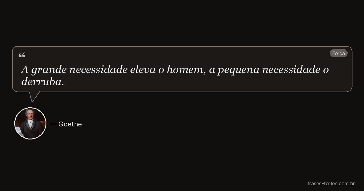 Frase de Goethe