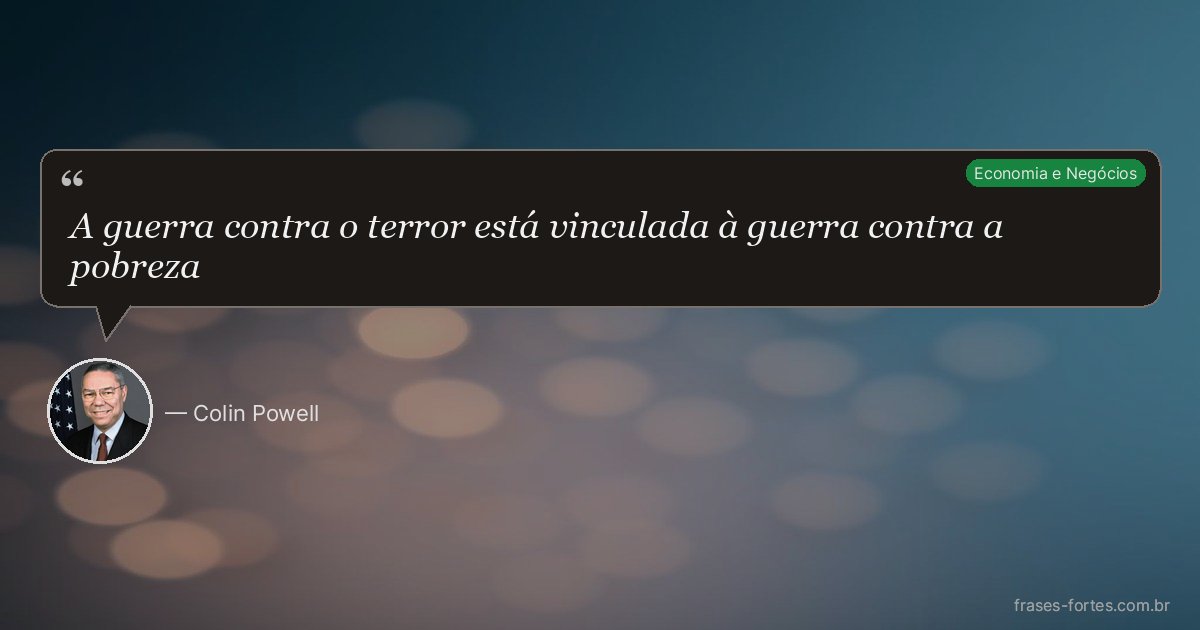 Frase de Colin Powell