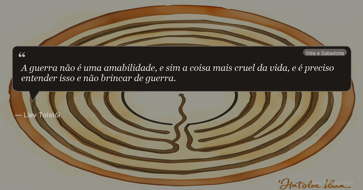 Frase de Liev Tolstói
