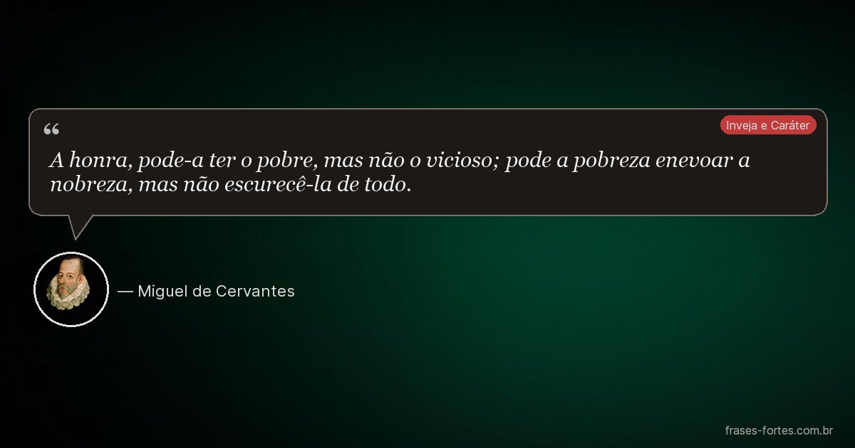 Frase de Miguel de Cervantes