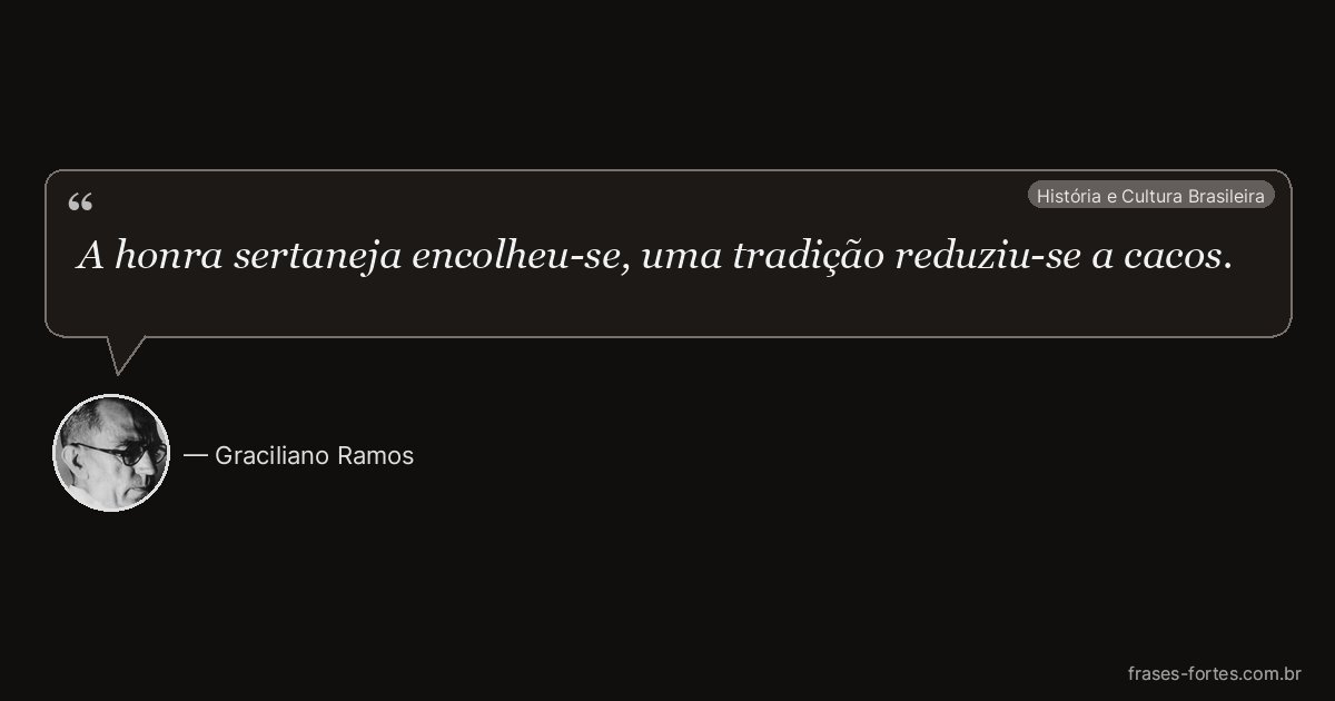 Frase de Graciliano Ramos