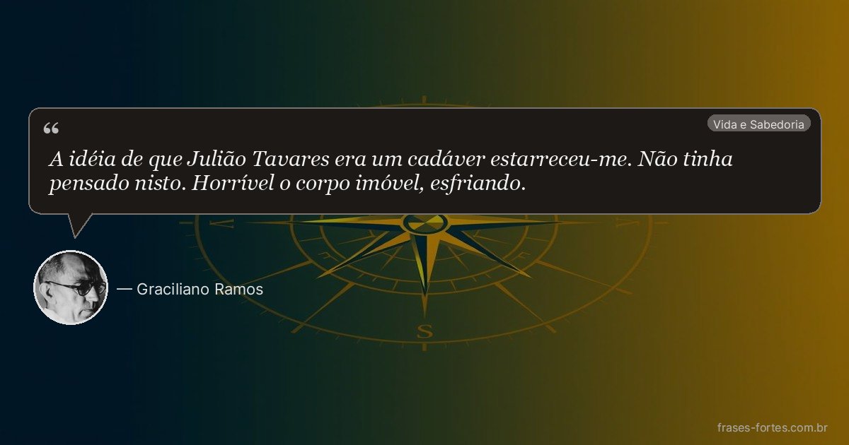 Frase de Graciliano Ramos