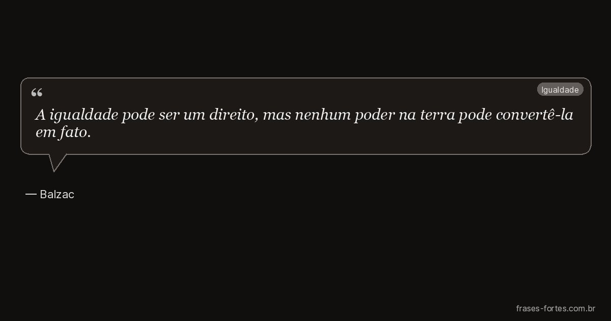 Frase de Balzac