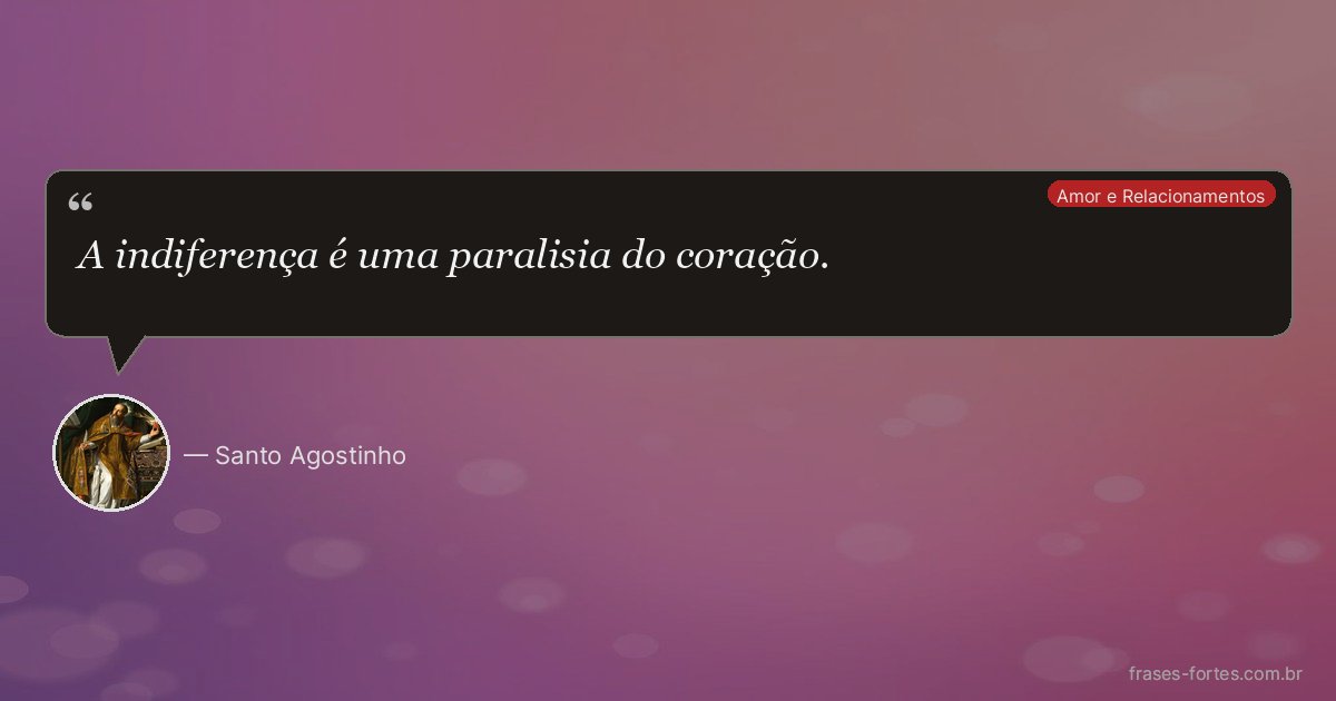Frase de Santo Agostinho