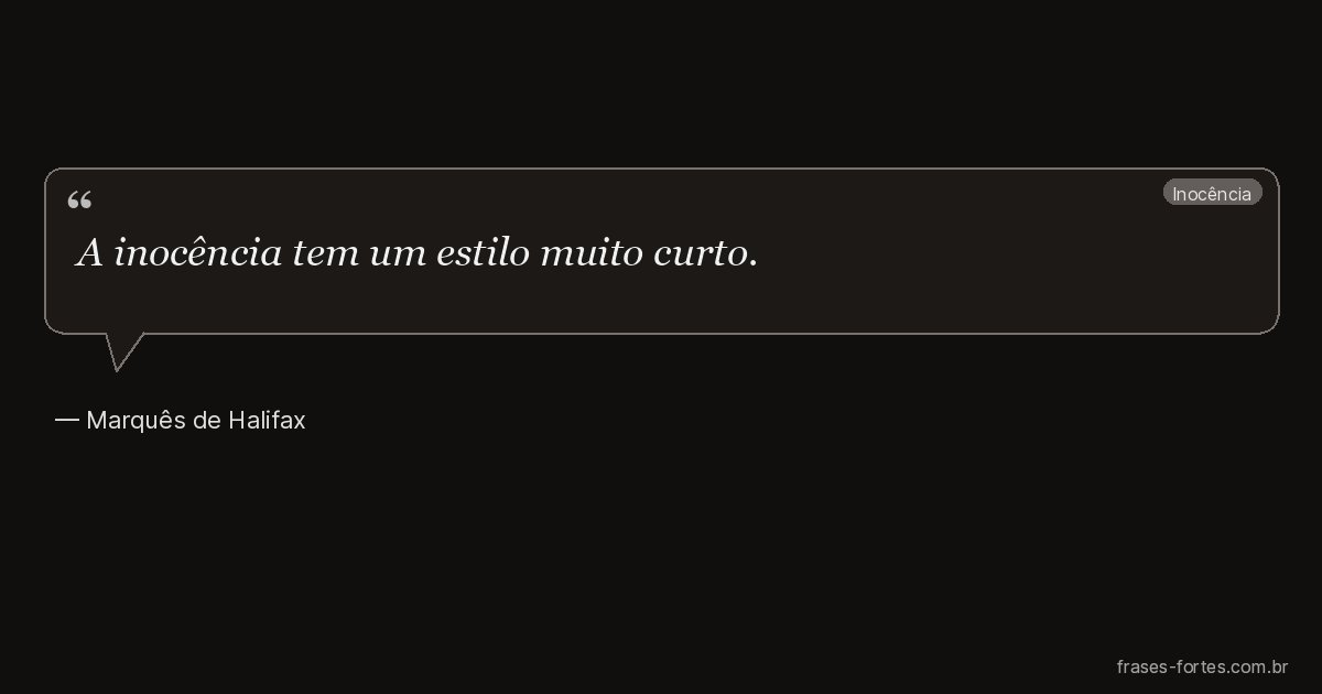 Frase de Marquês de Halifax