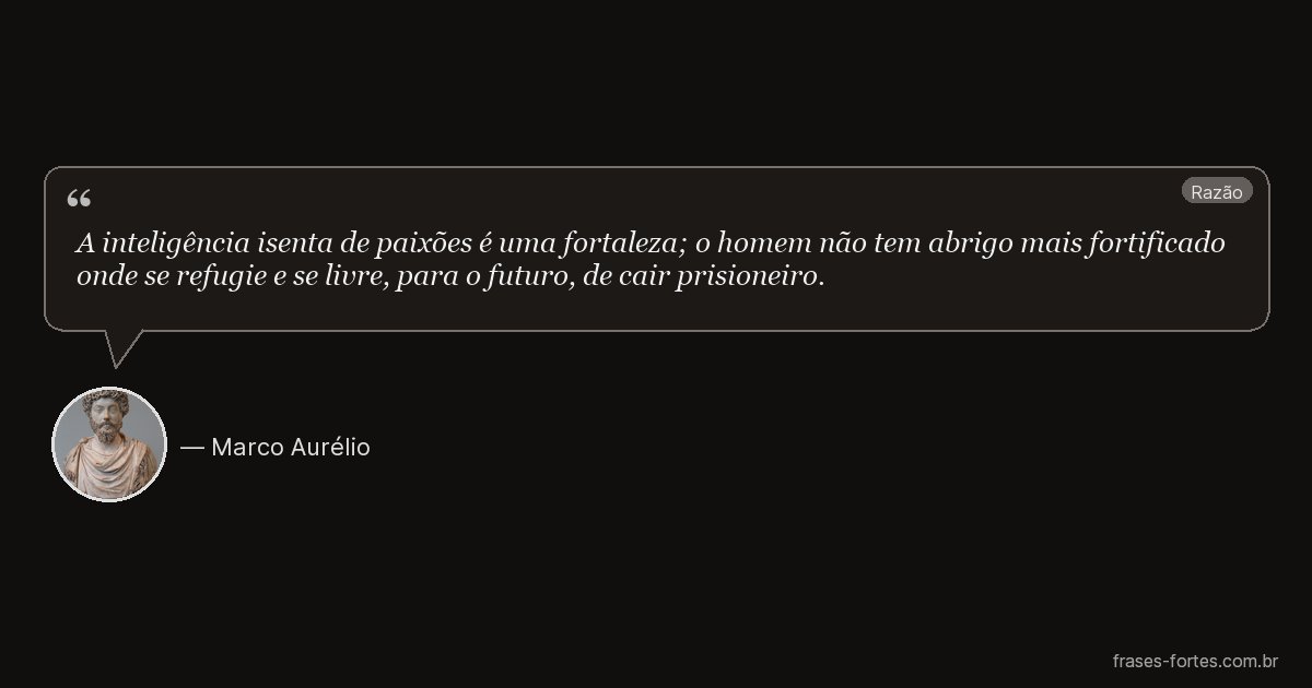 Frase de Marco Aurélio