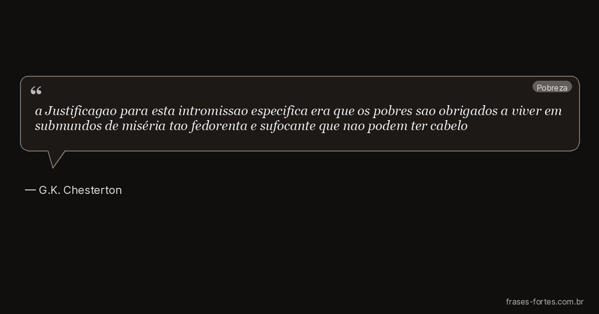 Frase de G.K. Chesterton