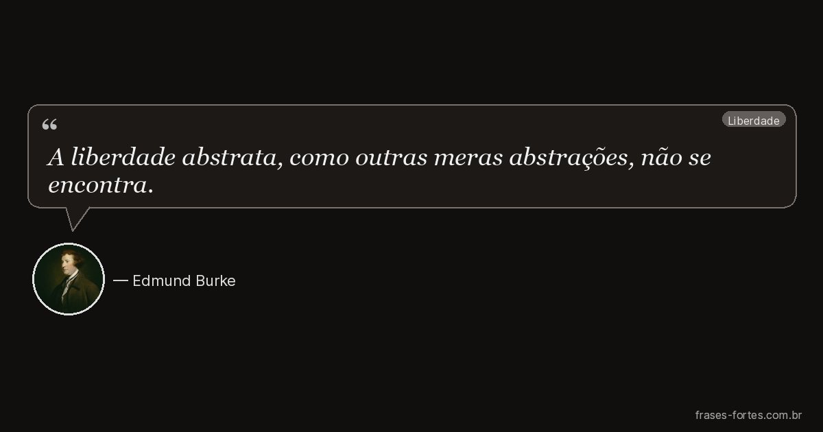 Frase de Edmund Burke