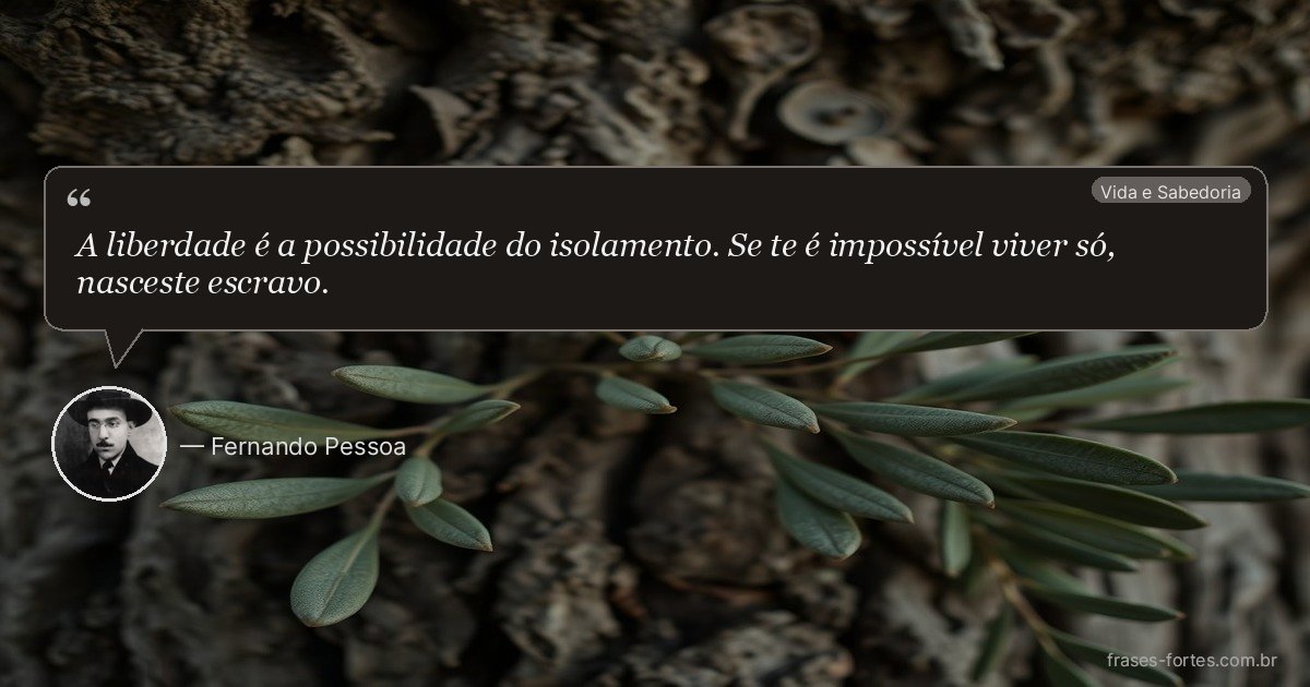 Frase de Fernando Pessoa