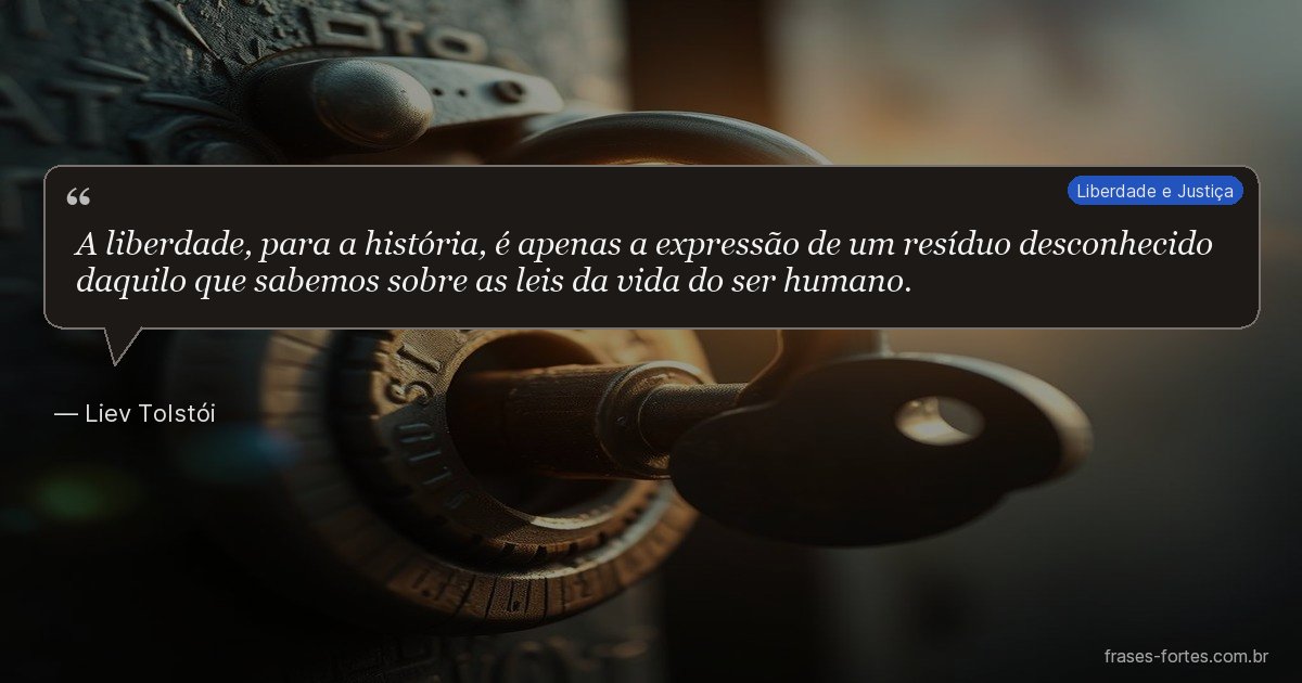 Frase de Liev Tolstói