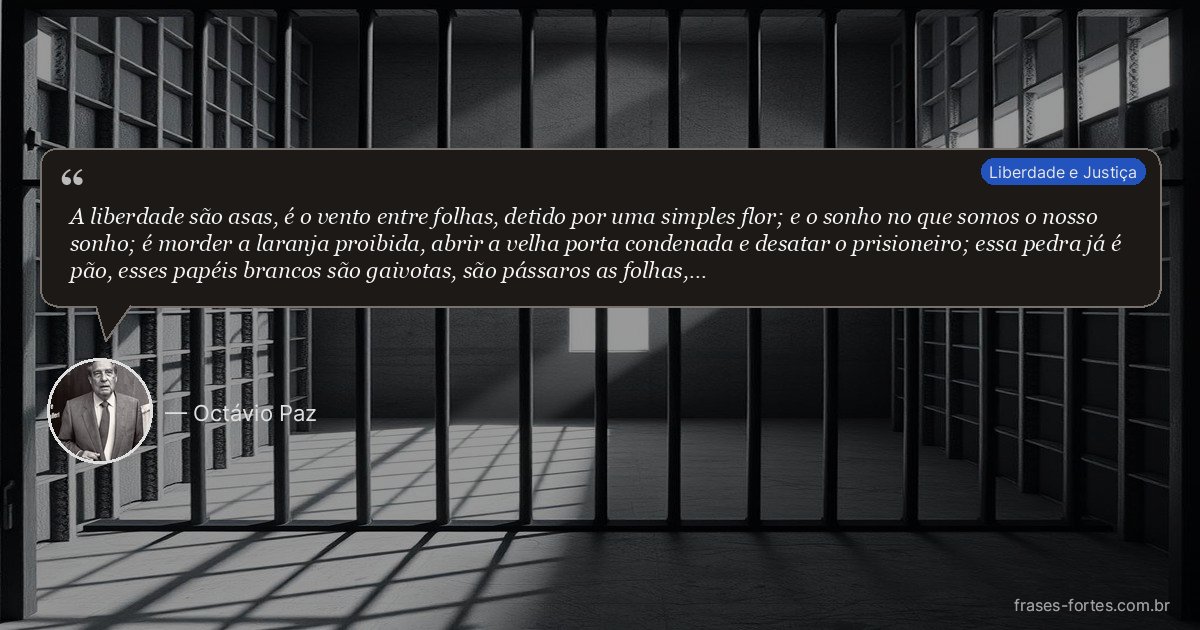 Frase de Octávio Paz