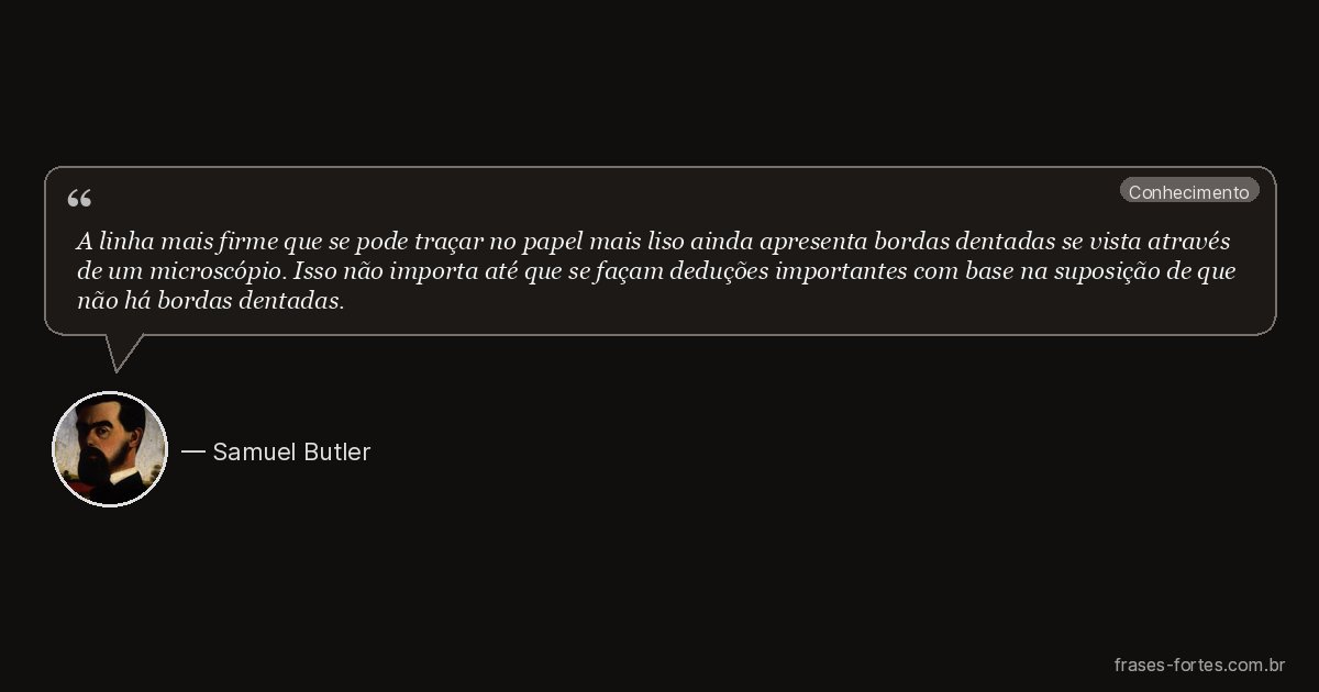 Frase de Samuel Butler