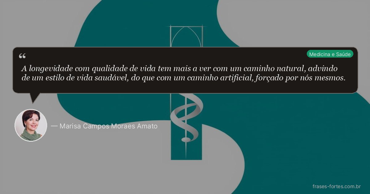 Frase de Marisa Campos Moraes Amato
