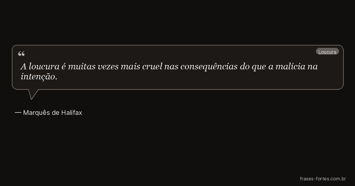 Frase de Marquês de Halifax