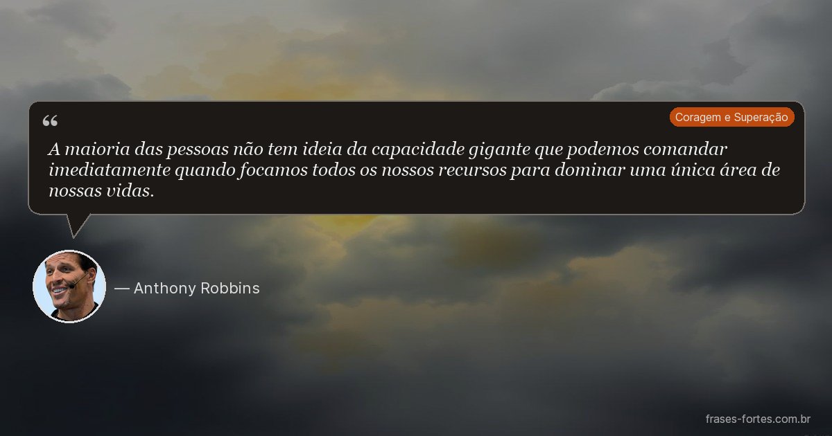 Frase de Anthony Robbins