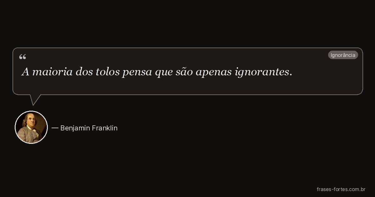 Frase de Benjamin Franklin