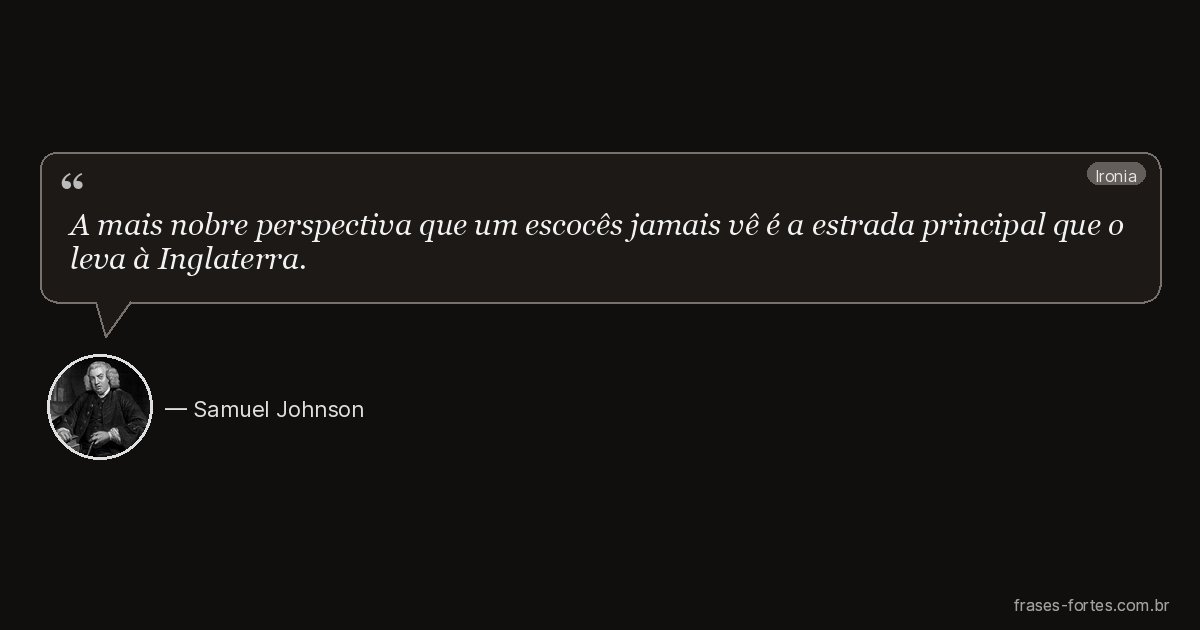 Frase de Samuel Johnson
