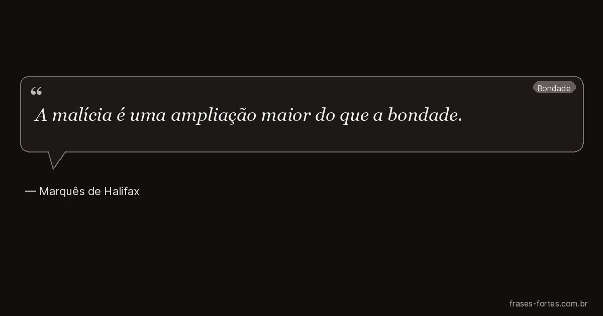 Frase de Marquês de Halifax