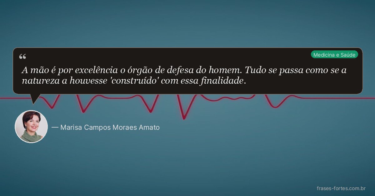 Frase de Marisa Campos Moraes Amato