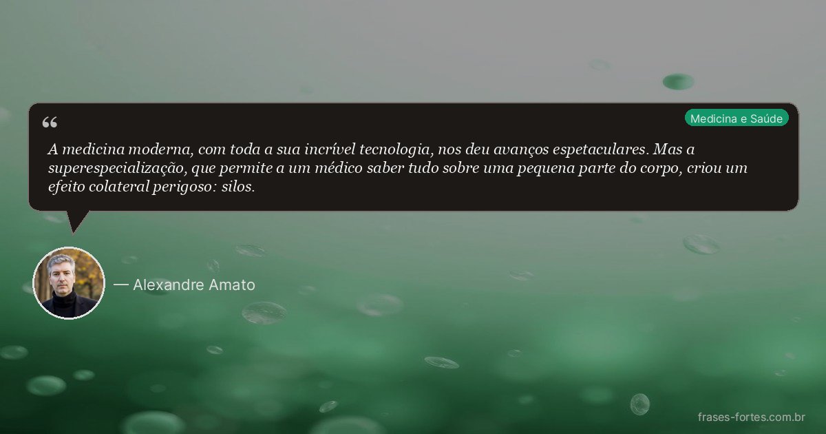 Frase de Alexandre Amato