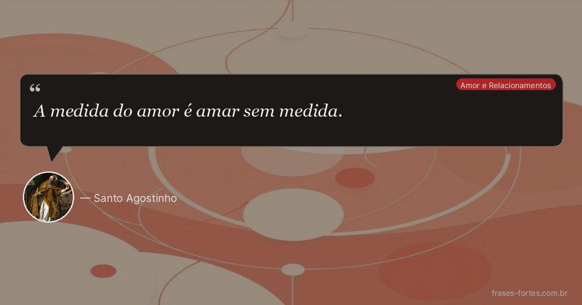 Frase de Santo Agostinho