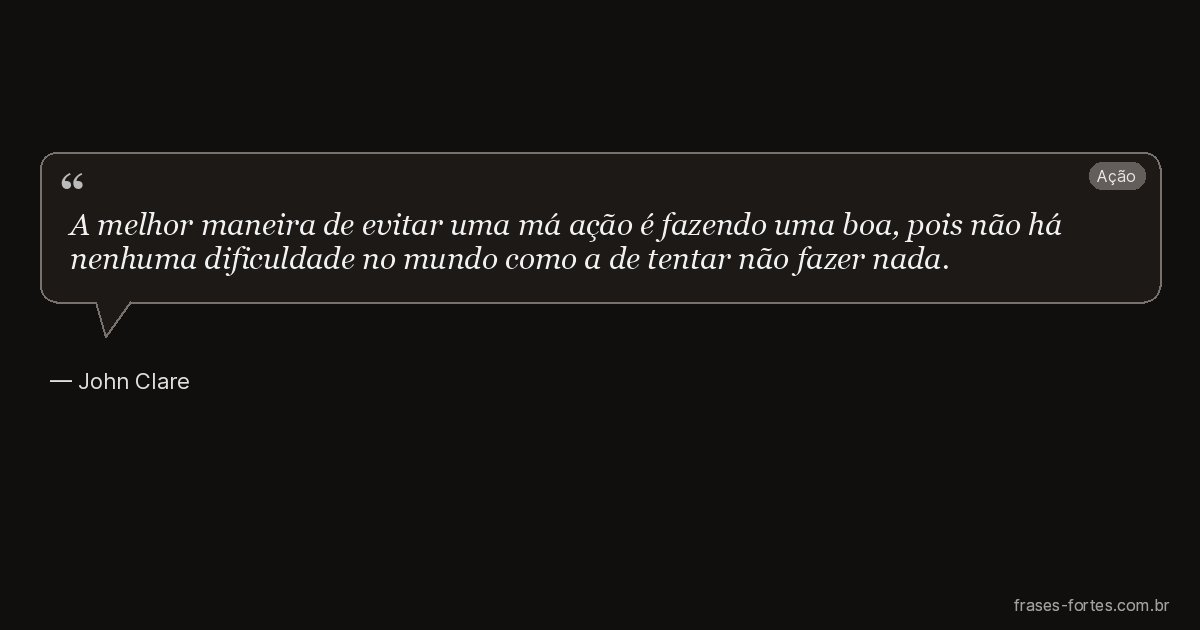 Frase de John Clare