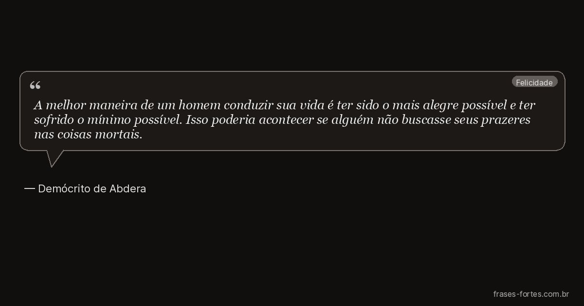 Frase de Demócrito de Abdera