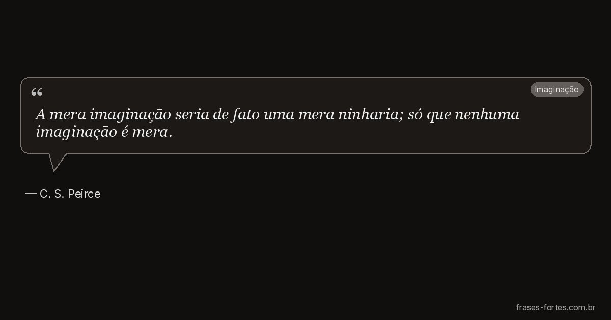Frase de C. S. Peirce