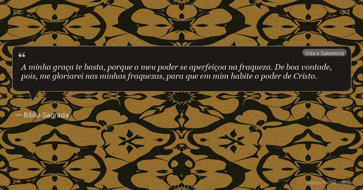 Frase de Bíblia Sagrada