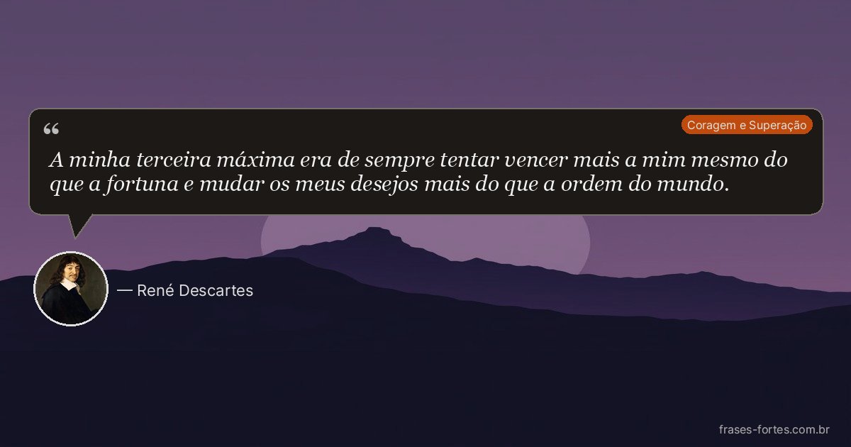 Frase de René Descartes