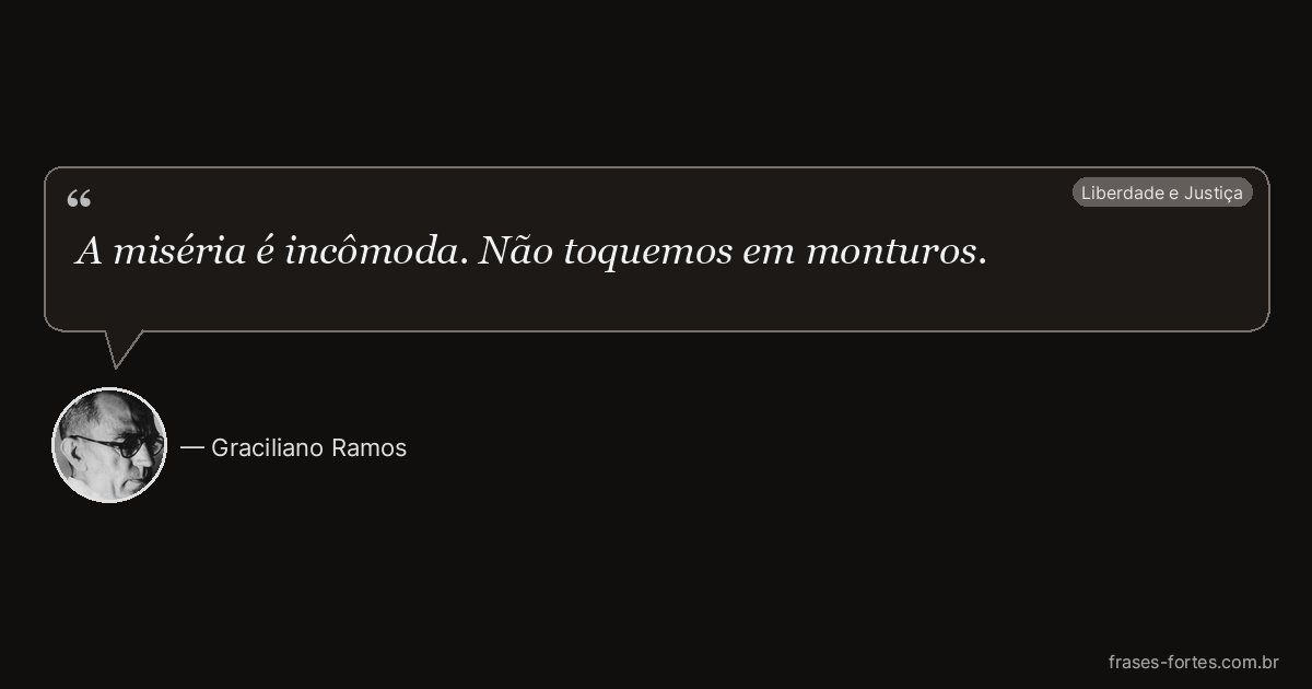 Frase de Graciliano Ramos