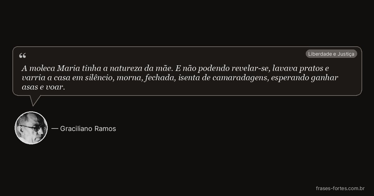 Frase de Graciliano Ramos