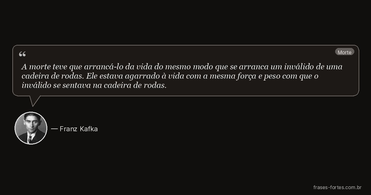 Frase de Franz Kafka