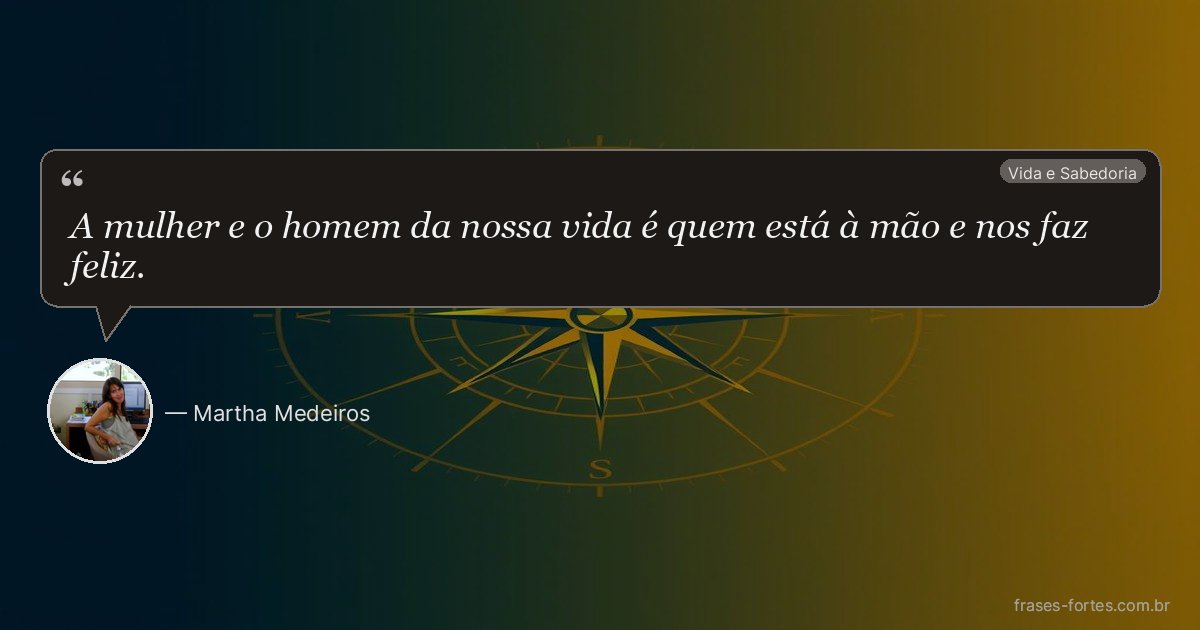 Frase de Martha Medeiros