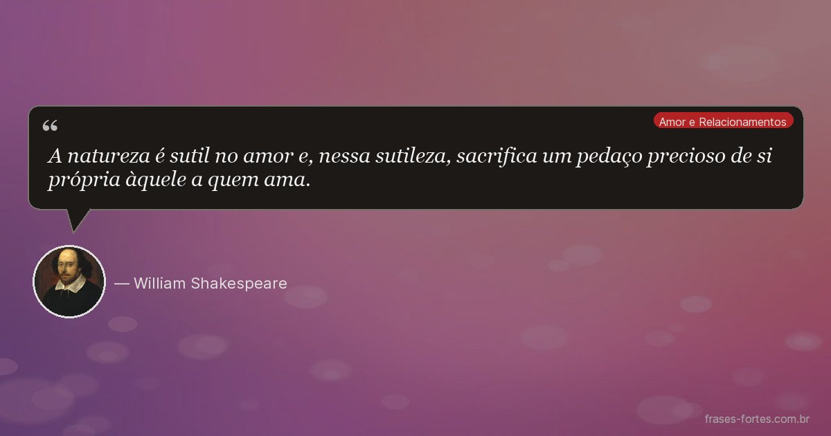 Frase de William Shakespeare
