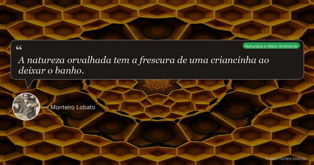 Frase de Monteiro Lobato