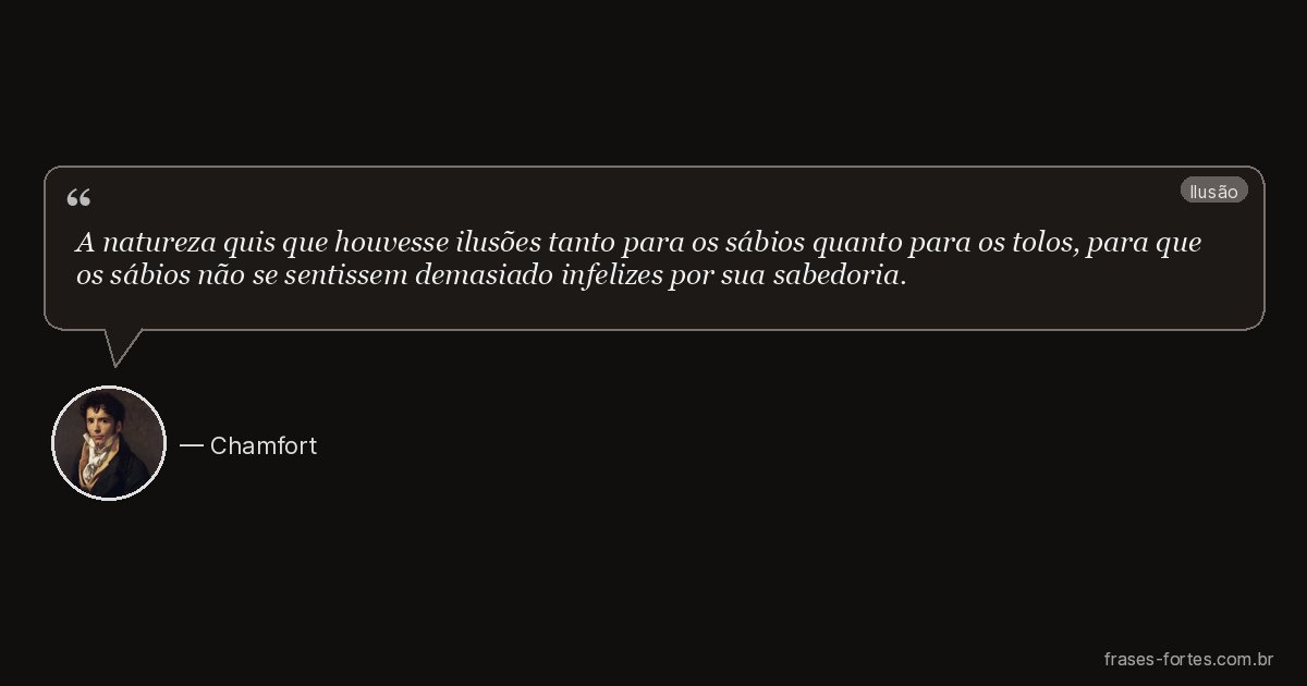 Frase de Chamfort